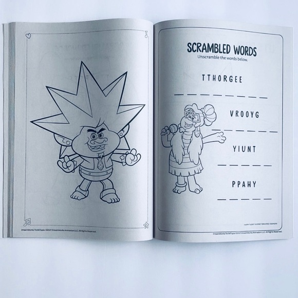 Trolls Trollstopia coloring and activity book - Picture 8 of 12